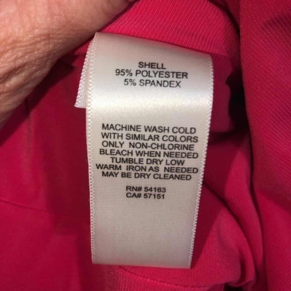 Eliza J Faux Wrap Wide Leg Jumpsuit In Strawberry Small NWT - Picture 10 of 10